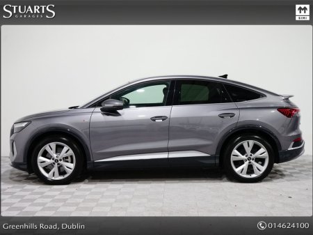 2025 Audi Q4 e-tron S/LINE SPORTBACK 45 – BIGGER BATTERY* Q4 E-TRON SLINE SUV: TYPHOON GREY METALLIC WITH FULL BLACK LEATHER, 20” ALLOYS, HEATED SEATS, REVERSING CAMERA €49,945 thumbnail