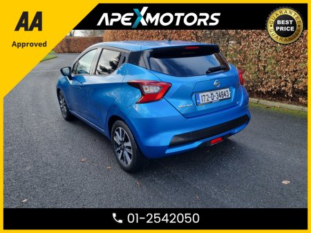 2017 Nissan Micra FINANCE ARRANGED * NEW MODEL  * 0.9 TOP-SPEC N-CONNECTA * NEW NCT NOV-27 * IMMACULATE * 8-STAMPS SERVICE HISTORY * AA APPROVED * 101 SAFETY CHECKLIST * CRUISE CONTROL * 2-KEYS * LOW TAX * 01-2542050 €9,449 thumbnail