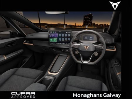 2026 Cupra Born *IN STOCK. READY FOR IMMEDIATE DELIVERY* e-Boost (231hp) 79kWh BEV in Vapor Gray with Granite Grey Dinamica Bucket (Electric, Heated, Massaging) Seats and Interior Ambient Smartlight €42,454 thumbnail