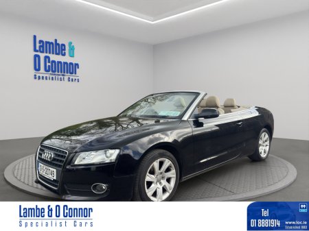 2010 Audi A5 CABRIOLET 2.0 TDI SE *** BLACK / CREAM LEATHER *** SERVICE HISTORY ****  NEW T/BELT ***BEST AVAILABL