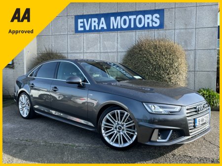 2019 Audi A4 S-LINE AUTOMATIC 2.0 PETROL 150BHP //SAT NAV//HALF LEATHER HEATED SEATS//CARPLAY//