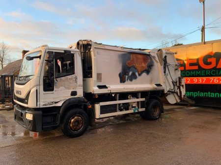 2017 Iveco Eurocargo FIRE DAMAGED REFUSE TRUCK...GEESINK NORBA