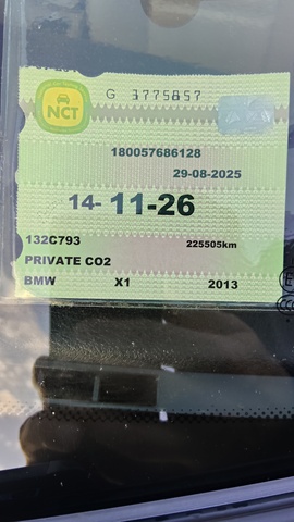 2013 BMW X1 XDRIVE 18D SE ZXAK 4DR XDRIVE18D €7,250