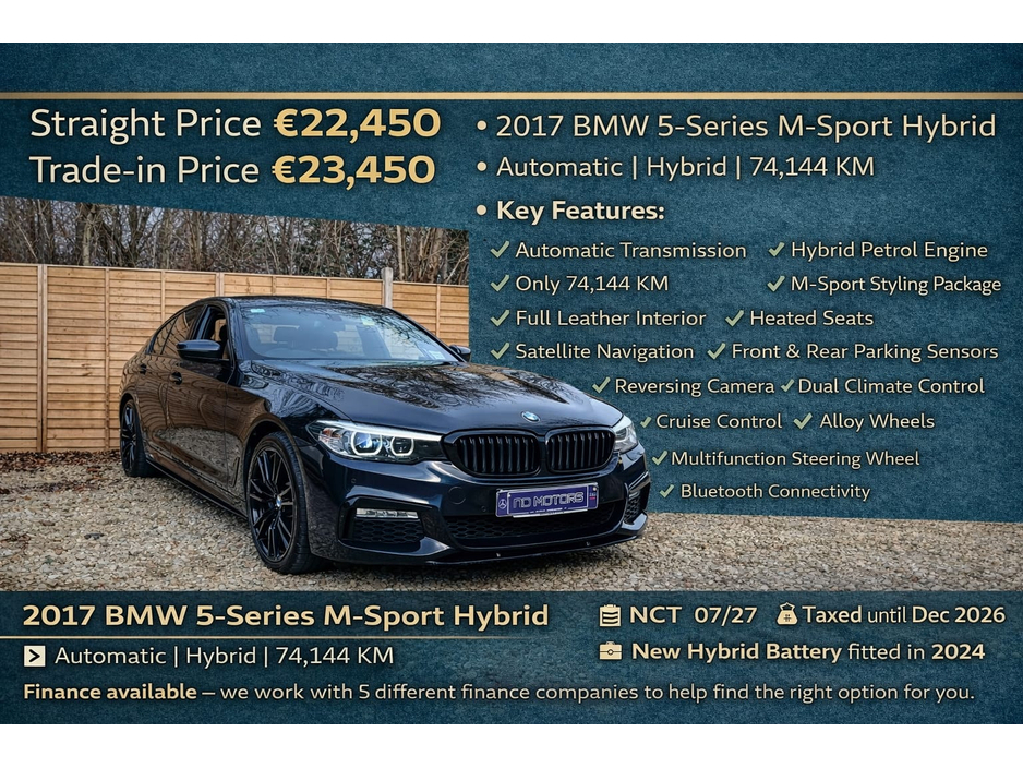 2017 BMW 5 Series for sale in , Ireland