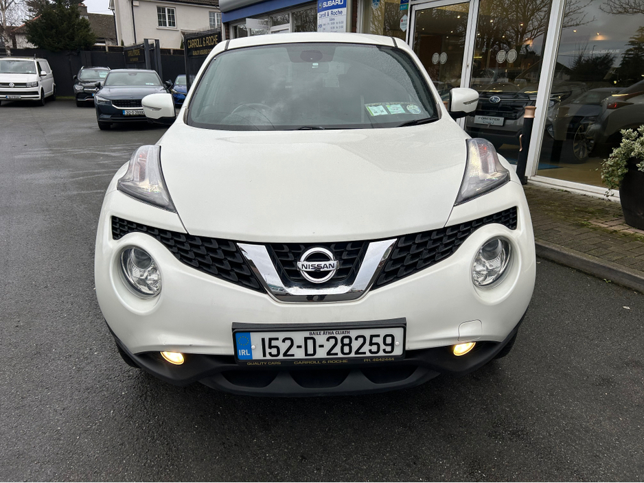 2015 Nissan Juke 1.5 DCI TEKNA SUV in White + Black Detail & Black Leather - Trade-In Welcome - Assured Dealer Warranty & Fully Serviced - €7,950