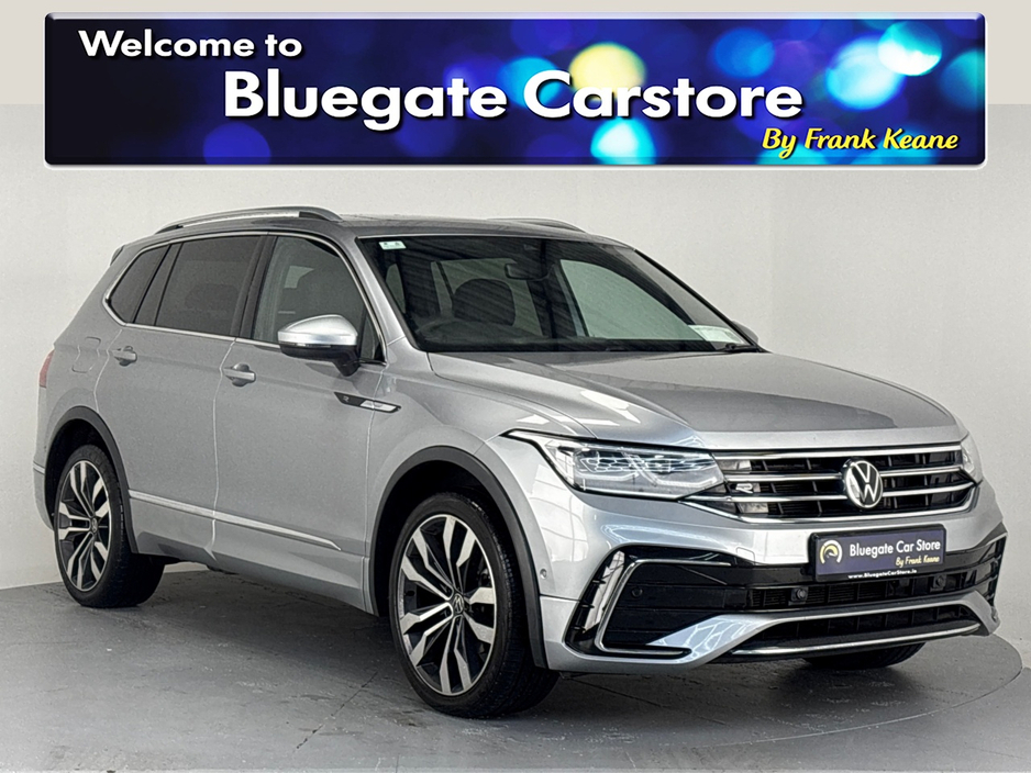 2023 Volkswagen Tiguan R-LINE 2.0 TDI AUTOMATIC 7 SEATER**PANORAMIC SUNROOF**HEATED MULTIFUNCTIONAL STEERING WHEEL**DIGITAL DASH**HEATED FRONT SEATS**REVERSE CAMERA**BLACK LEATHER INTERIOR**KEYLESS ENTRY**APPLE CARPLAY** €42,995