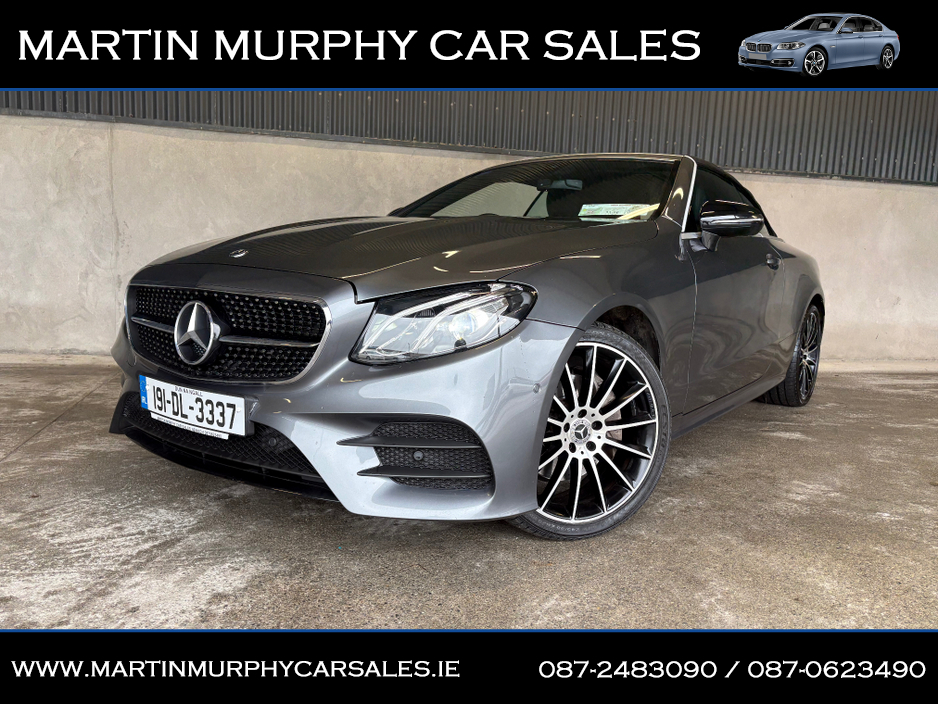 2019 Mercedes-Benz E Class E220 D AMG LINE 4MATIC SOFT TOP CABRIOLET €37,950