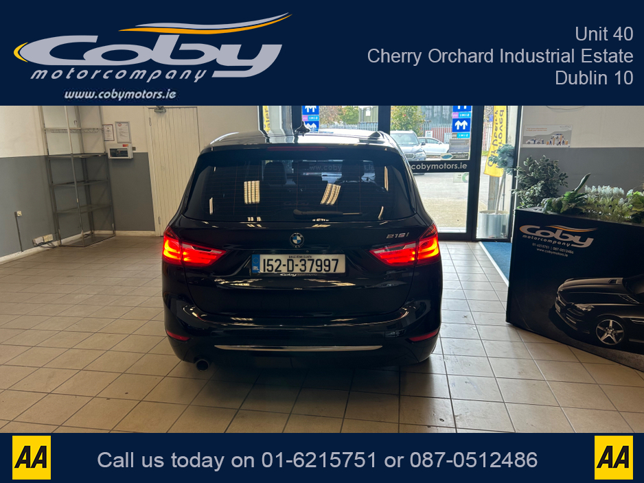 2015 BMW 2 Series Gran Tourer 1.5 Auto 7 Seater . New NCT, 2Keys, Alloy Wheels, Dual Climate Control, Full Electrics, Sat Nav, Parking Sensors, Reverse Camera, Cruise Control, Bluetooth, Full Leather, CD, Lane Departure  and more. €14,950