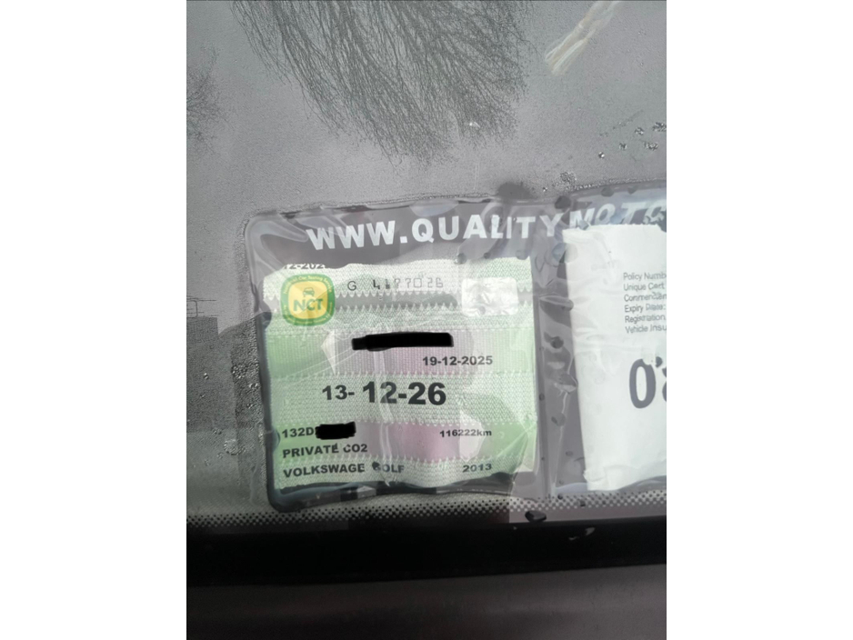 2013 Volkswagen Golf 1.4 DBA-AUCPT 5DR AUTO €10,950