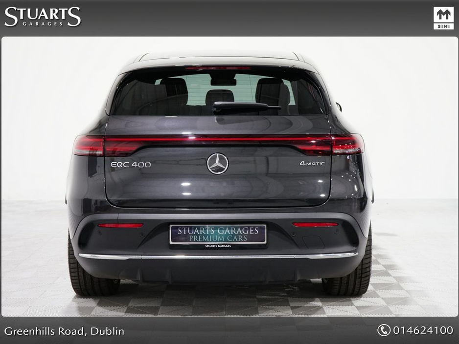 2023 Mercedes-Benz EQC EQC 400 AMG LINE: SELENITE GREY METALLIC WITH BLACK LEATHER, SUNROOF, 21” DIAMOND CUT TURBINE ALLOYS, SIDE RUNNING BOARDS, KEYLESS ENTRY €44,945
