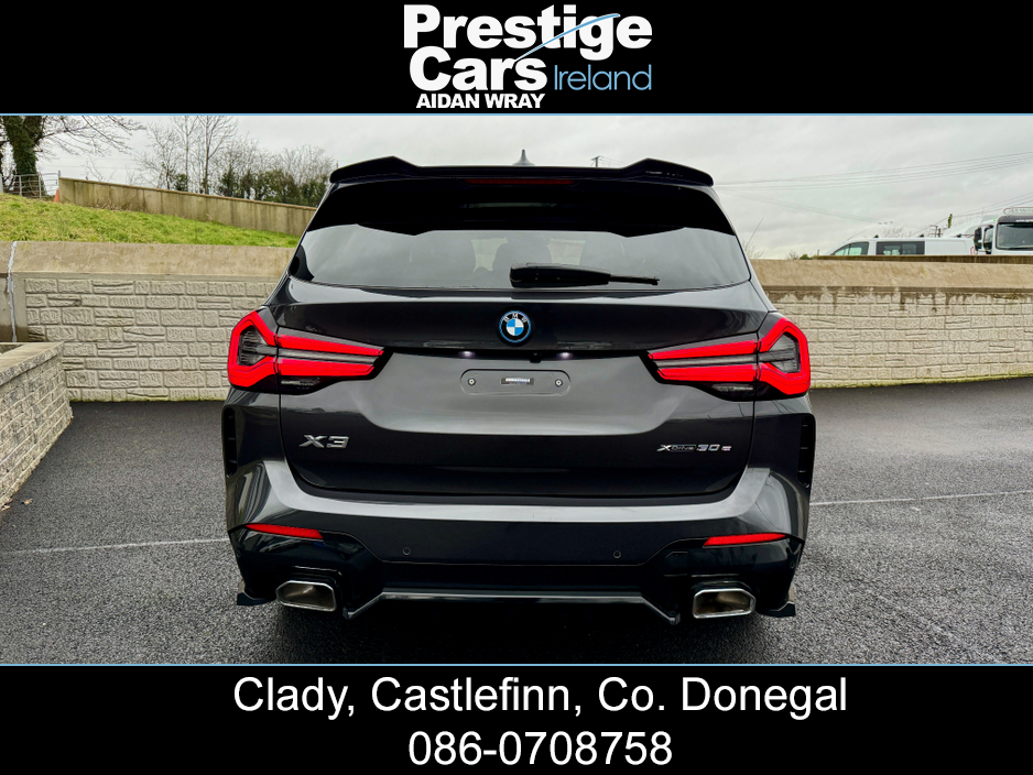 2022 BMW X3 X DRIVE 30E M SPORT AUTO PETROL/PLUG IN HYBRID,LCI NEW MODEL,*PAN ROOF*,SOPHISTO GREY,M PERFORMANCE BODY KIT,COMFORT PLUS PACK,HEATED LEATHER,CAMERAS,AMBIENT LIGHTING,VIRTUAL COCKPIT,XENONS,FBMWSH €46,150