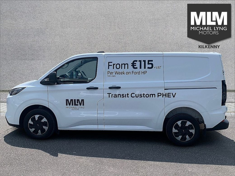 2025 Ford Transit Custom 320 PHEV SWB (V), Price Ex VAT, *Spare wheel, fixed towbar, Load area protection Kit, Seat Pack k4a* €32,516