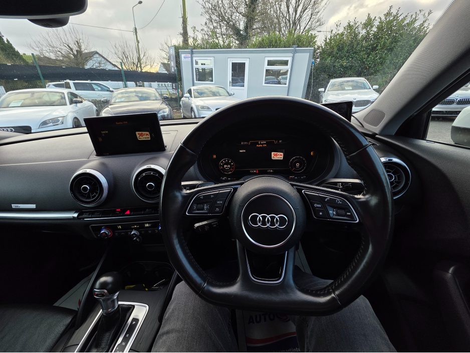 2017 Audi A3 1.4 LEATHER LEATHER SEATS / VIRTUAL COCKPIT - SMARTPHONE INTERFACE- SATNAV - VIRTUAL COCKPIT - NAVIGATION REVERSING CAMERA - PARKING SENSORS €18,750