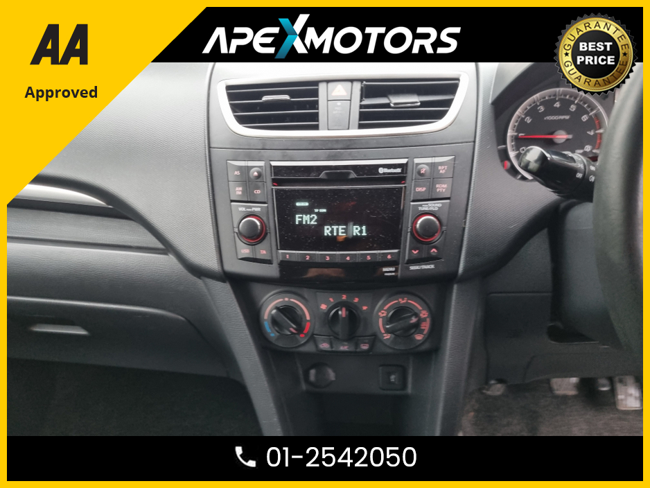 2012 Suzuki Swift 1.2 MANUAL * TOP-SPEC SZ3 * NEW NCT FEB-27 * ONE OWNER FROM NEW * IMMACULATE * 6-STAMPS in SERVICE HISTORY * AA APPROVED * 101 SAFETY CHECKLIST * LOW LOW MILES * CRUISE CONTROL * LOW TAX * 12-MONTH RO €6,949