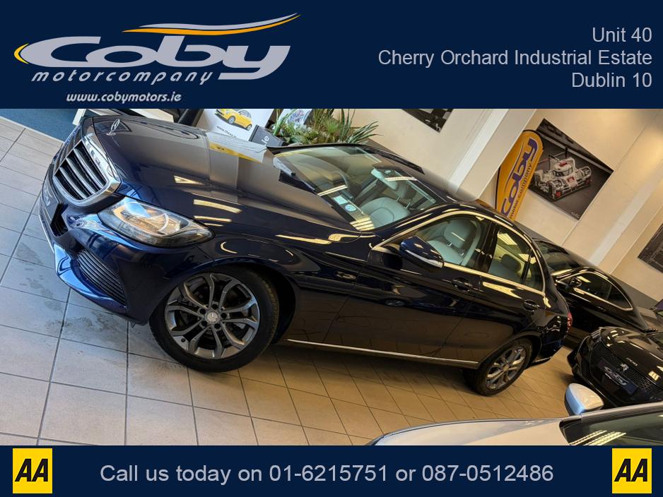2015 Mercedes-Benz C Class 180 BLUETEC EXCLUSIVE AUTO 4DR. New NCT before collection, Tax, Full Leather, Reverse Camera, Dual Climate Control, MFSW, 2 Keys, Cruise Control, Full Electrics, BT, CD Player, Hands Free, and more. €15,950