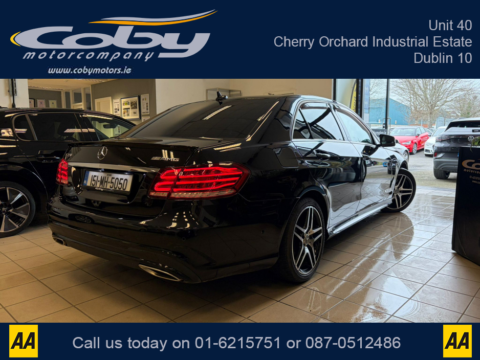 2015 Mercedes-Benz E Class 2.1 E220 Bluetec AMG Night ED 4DR Auto. NCT & Tax, Full Leather, Full Electrics, Sat Nav, Dual Climate Control, Heated Seats, Cruise Control, Revers Cam, Parking Sensors, Paddle Shift, BT & more €15,950