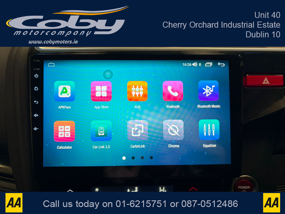 2014 Honda Fit 1.5 Petrol HYBRID 5DR AUTO. Immaculate Car with only 110km, 2 Keys, NCT done before collection, Mirror Link, Climate Control, Cruise Control, Full Electrics and much more. €9,950