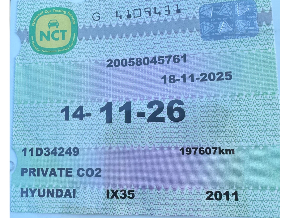 2011 Hyundai ix35 1.7 IX35//1 YEAR TAX//1 YEAR N.C.T//JUST SERV// €5,950