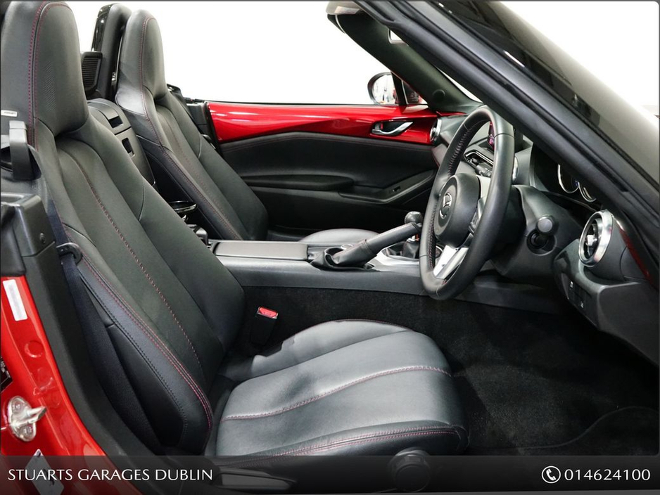 2017 Mazda MX-5 *SOLD DEPOSIT TAKEN*1.5P GT ROADSTER IN SOUL RED CRYSTAL WITH BLACK LEATHER. HEATED SEATS, 17” SMOKED ALLOYS, KEYLESS ENTRY, LANE DEPARTURE WARNING, B