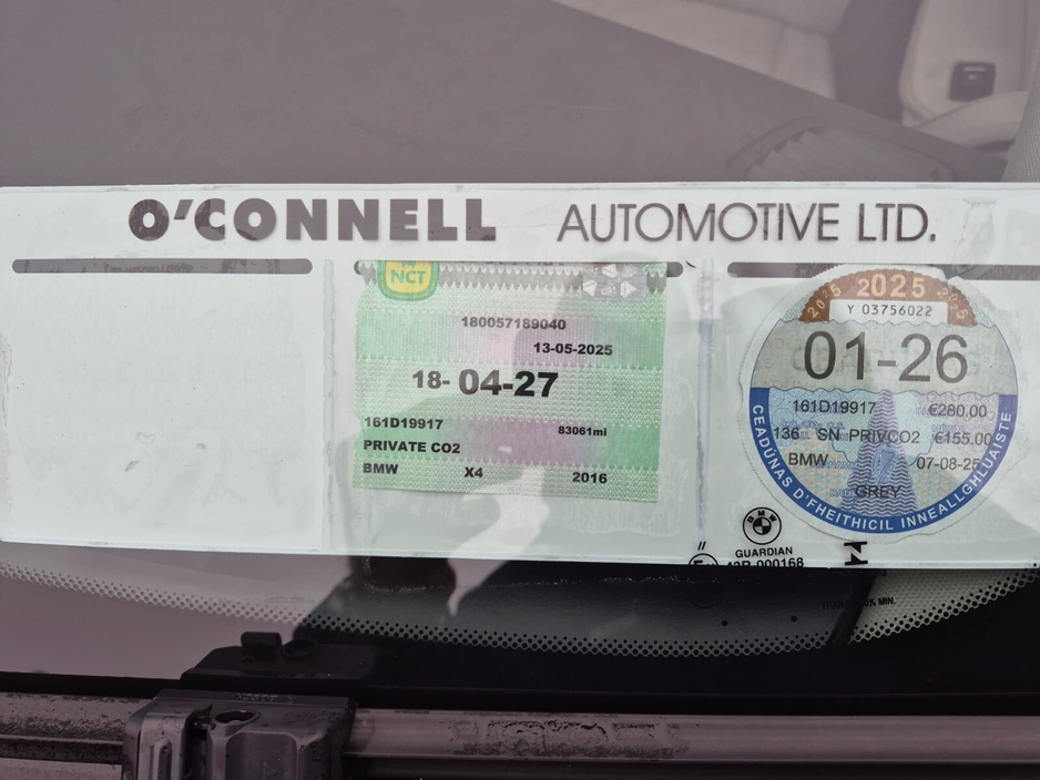 2016 BMW X4 xDrive20d xLine €17,999