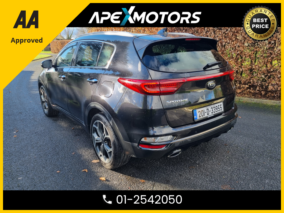 2020 Kia Sportage FINANCE ARRANGED * CRDI GT-LINE S MHEV * NEW NCT DEC-27 * IMMACULATE * 6-STAMPS SERVICE HISTORY * AA APPROVED * 101 SAFETY CHECKLIST * AUTOMATIC (DSG) * HEATED SEATS * COLOUR REVERSE CAMERA * TOP-SPEC €24,949
