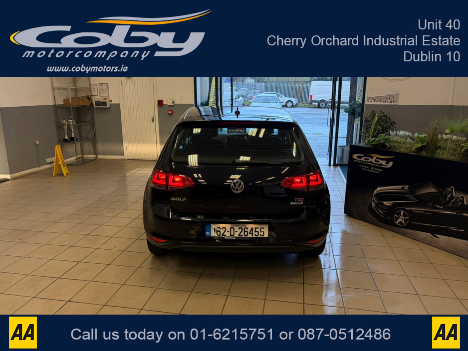 2016 Volkswagen Golf 1.6 TDI MATCH EDITION BLUEMOTION 110PS 5DR. NCT, Alloy Wheels, MFSW, Cruise Control, Heated Seats, Folding Rear Seats, Parking Sensors, Air Conditioning, and more €12,950