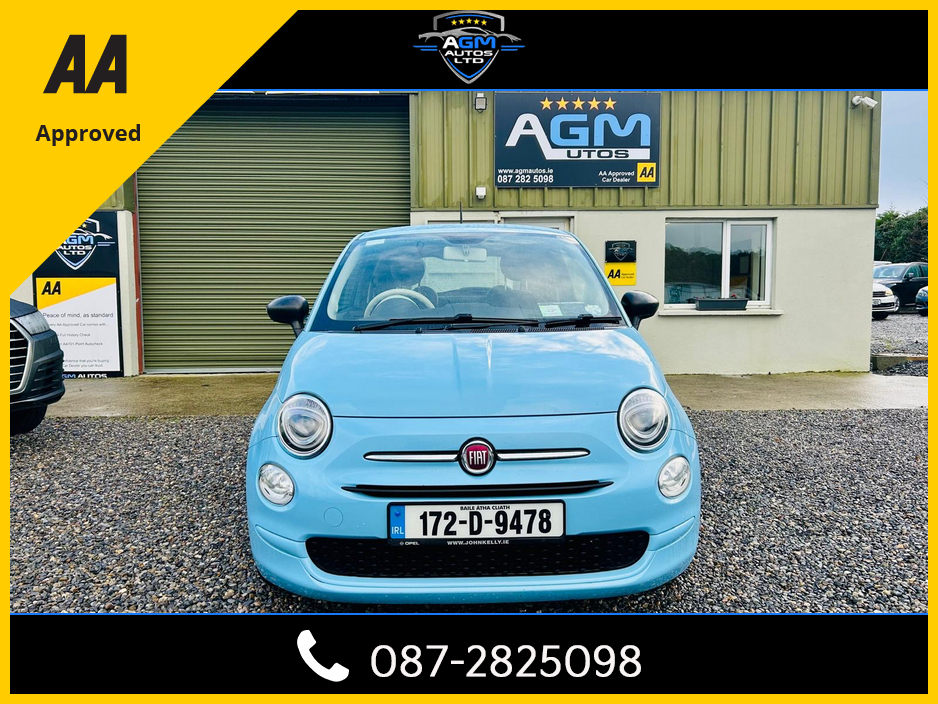 2017 Fiat 500 1.2 69BHP POP S4 2DR €9,950