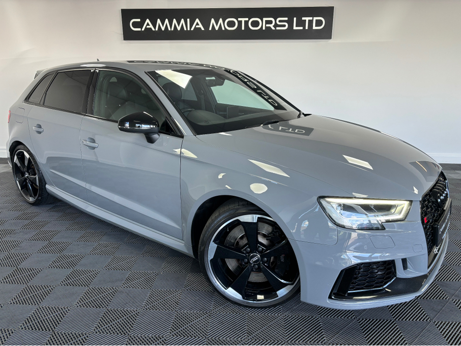 2018 Audi RS3 AUDI RS3 2.5 TFSI QUATTRO 400BHP AUTO *BANG & OLUFSEN SPEAKERS*FACTORY RS SPORT EXHAUST*RS STAMPED SPORT HEATED SEATS*DIGITAL DASH*REVERSE CAM & SENSORS*2 KEYS GREAT SERVICE HISTORY FINANCE AVAILABLE* €47,950
