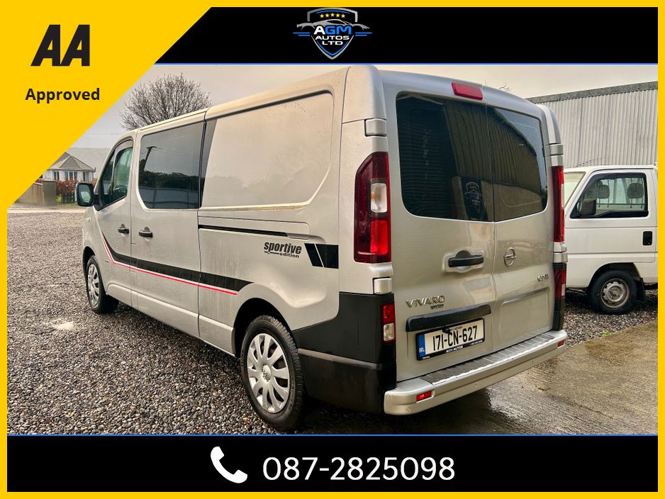 2017 Opel Vivaro 6 SEATER CREW CAB VIVARO-B SPORTIVE L2H1 120PS 5DR €15,950