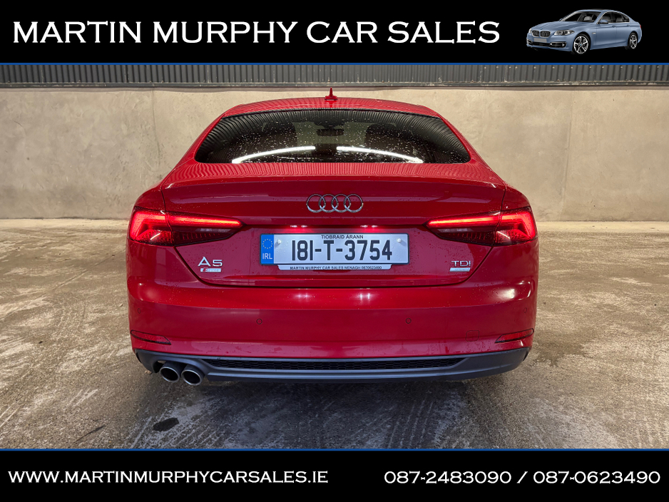2018 Audi A5 2.0 TDI 190 BHP S-LINE BLACK EDITION AUTO €18,995