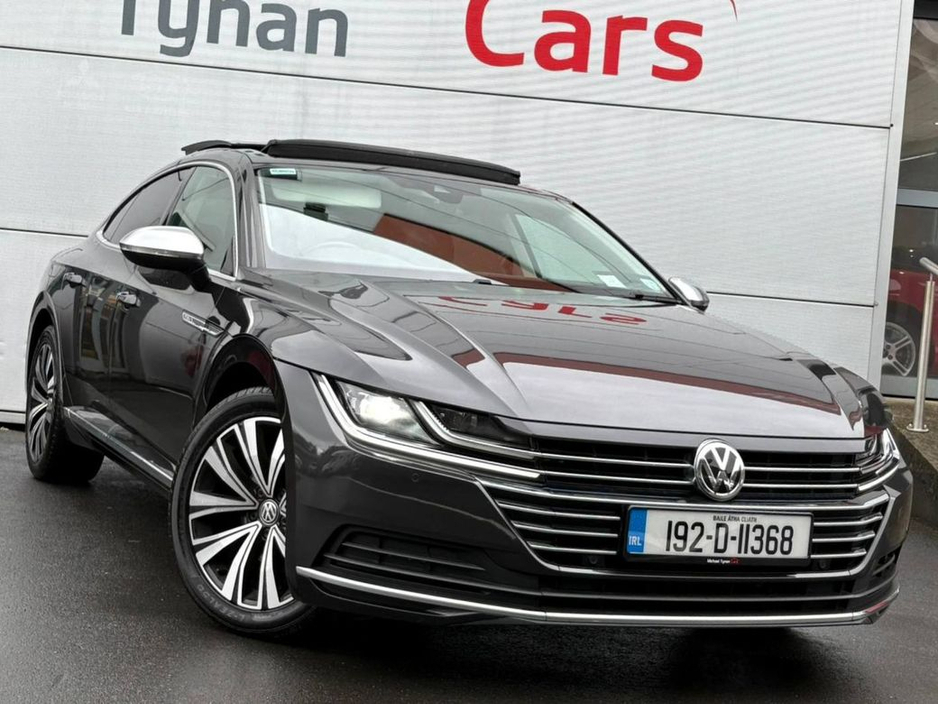 2019 Volkswagen Arteon 1.5 TFSI 150bhp Elegance, Panoramic Roof, 19” Alloys, 1/2 Leather, Camera, CarPlay - First Registered in July 2019 - Trade in Price €27, 999. €26,999