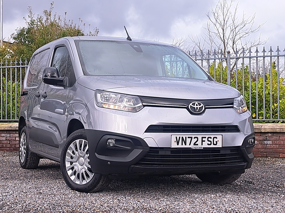 2022 Toyota Proace City Icon Model L1 1.5 Diesel SWB with 3 seats in front and double sliding doors.