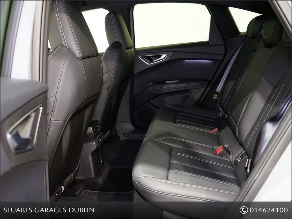 2025 Audi Q4 e-tron S/LINE SPORTBACK 45 – BIGGER BATTERY* Q4 E-TRON SLINE SUV: TYPHOON GREY METALLIC WITH FULL BLACK LEATHER, 20” ALLOYS, HEATED SEATS, REVERSING CAMERA €49,945