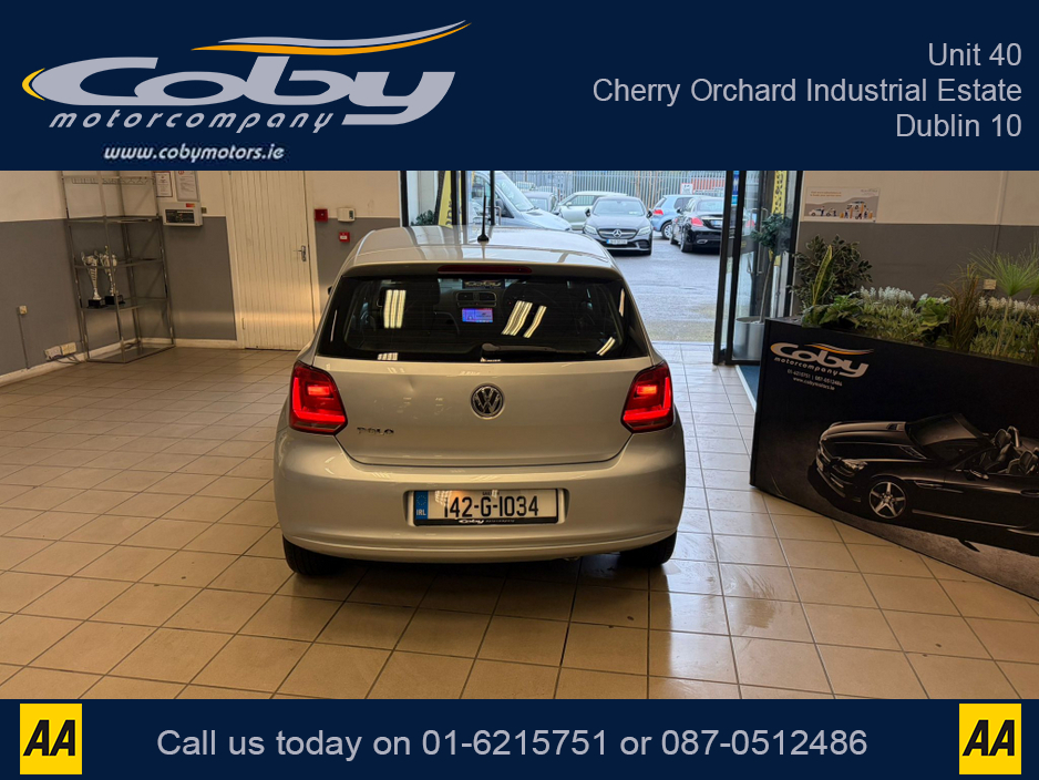 2014 Volkswagen Polo 1.0 75HP MANUAL 5SPEED 5DR. NCT & TAX, Sat Nav, Alloy Wheels, Car Play, Touch Screen, MFSW, Air Con, AUTO Wipers, Full Electrics, 2 Keys, Folding Rear Seats, Luggage Cover and more. €9,950