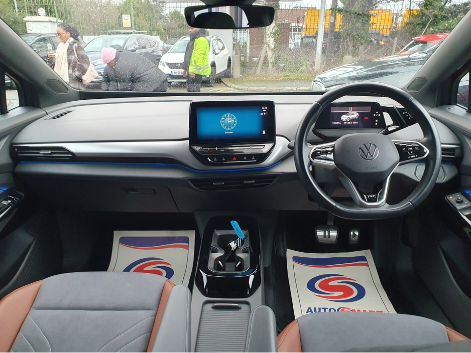 2021 Volkswagen ID.4 PRO PERFORMANCE FULLY ELECTRIC NCT 02/28 FINANCE AVAILABLE €90 PER WEEK HEATED STEERING WHEEL/ HEATED SEATS/ SAT NAV/ TOUCH SCREEN/ ANDROID AUTO/ APPLE CAR PLAY/ REVERSE CAMERA/ HISTORY CHECKED €19,900