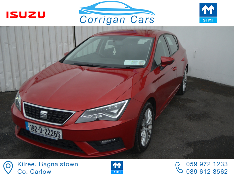2019 SEAT Leon ONE OWNER LOW MILEAGE SE 115BHP €15,949