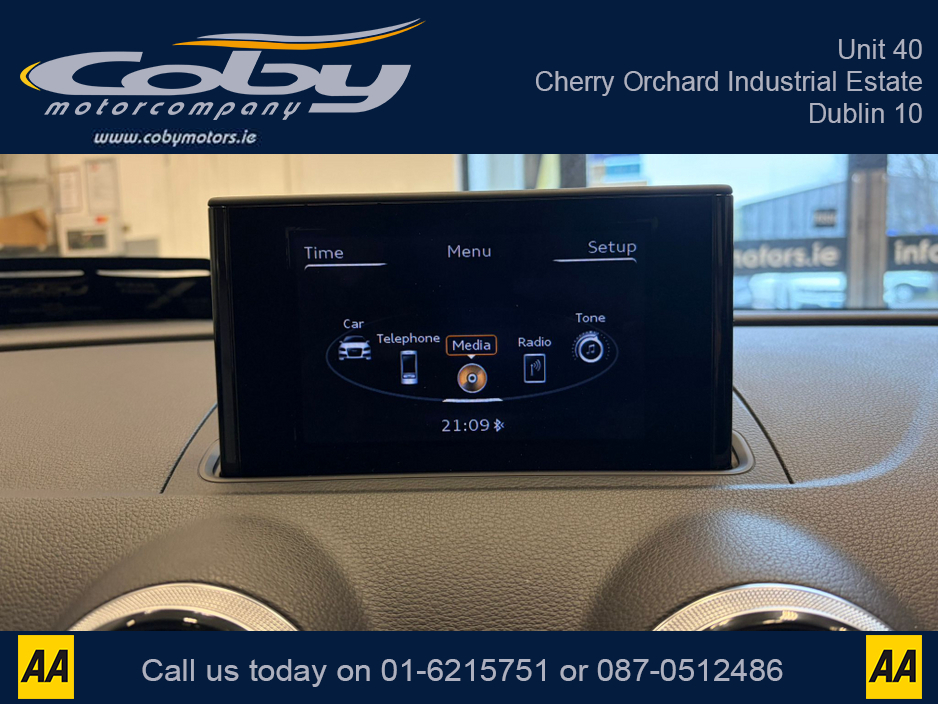 2014 Audi A3 1.4 Auto TFSI Hatchback. New NCT done before collection, Full Leather, Heated Seats, Panoramic Roof, Dual Climate Control, Reverse Camera, Parking Sensors, Full Electrics, Handsfree, and more. €12,950