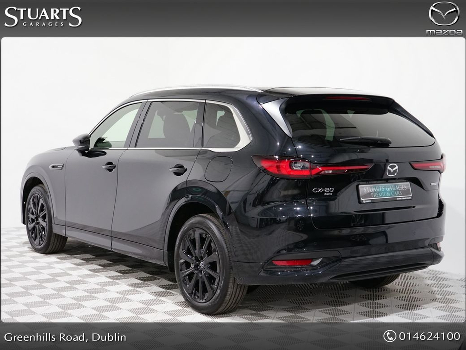 2025 Mazda CX-80 2.5L PHEV 327ps 8AT HOMURA PLUS*@STUARTS MAZDA, YOUR HOME FOR MAZDA IN SOUTH DUBLIN*MAZDA CX-80 2.5 PHEV 327PS HOMURA PLUS 7 SEATER*BLACK LEATHER SEAT €61,945