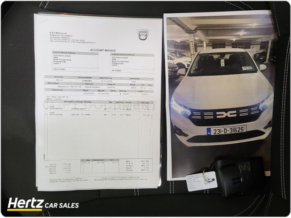 2023 Dacia Sandero EXPRESSION 1.0 Petrol Automatic €15,990