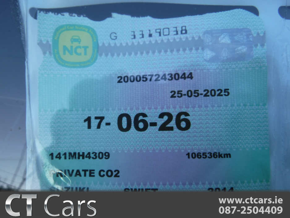 2014 Suzuki Swift 1.2  5DR AUTO RS MODEL LOW MILEAGE €7,750