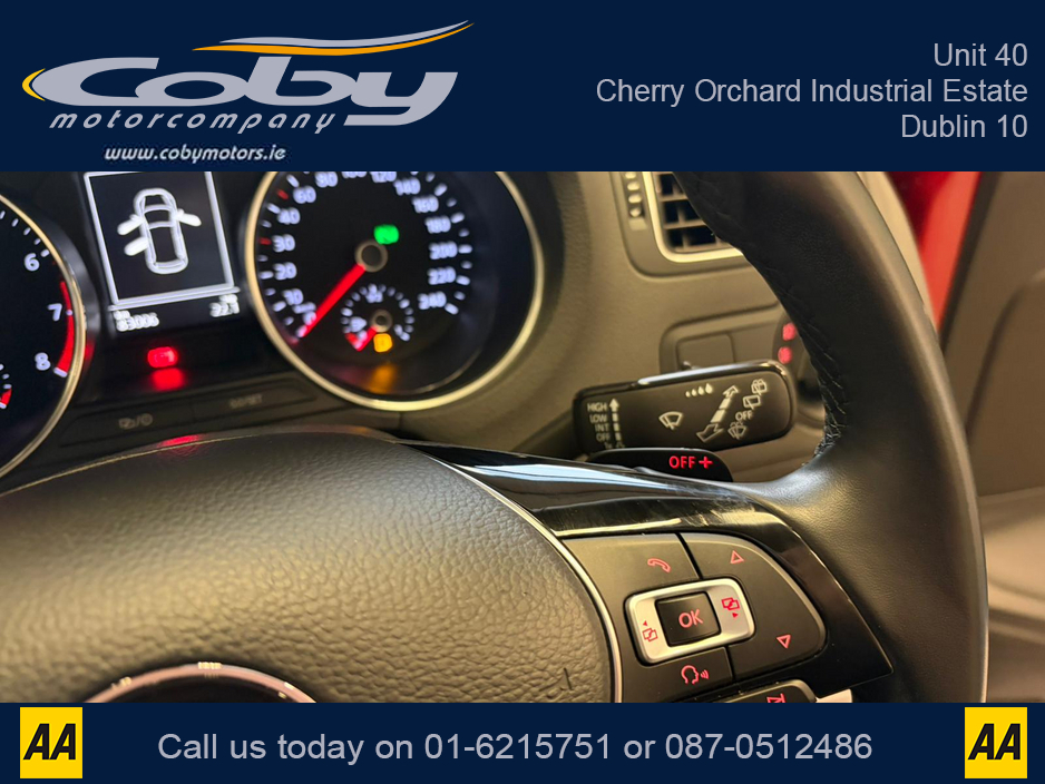 2016 Volkswagen Polo HIGHLINE 1.0 TSI AUTO 5DR. New NCT done before collection. Alloy Wheels, Half Leather, Reverse Cam, Dual Climate, Parking Sensors, Cruise Control, Mirror Link, MFSW, Bluetooth, Full Electrics and more €11,950