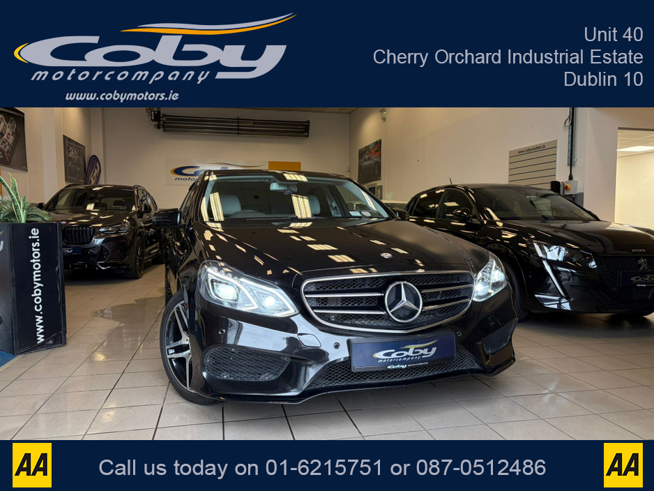 2015 Mercedes-Benz E Class 2.1 E220 Bluetec AMG Night ED 4DR Auto. NCT & Tax, Full Leather, Full Electrics, Sat Nav, Dual Climate Control, Heated Seats, Cruise Control, Revers Cam, Parking Sensors, Paddle Shift, BT & more €15,950