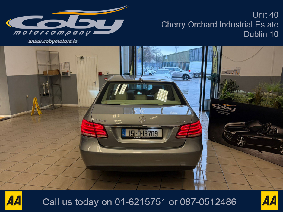 2015 Mercedes-Benz E Class 200 BLUETEC ELEGANCE 4DR AUTO. NCT, Full Leather, Alloy Wheels, Hands Free, Heated Seats, Dual Climate Control, Cruise Control, MFSW, Paddle Shift, Parking Sensors & more. €15,950