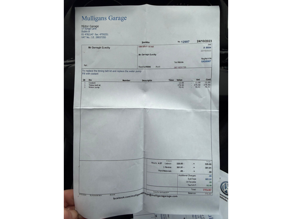 2010 Volkswagen Golf 1.6 TDI SE 105PS 5DR €5,990