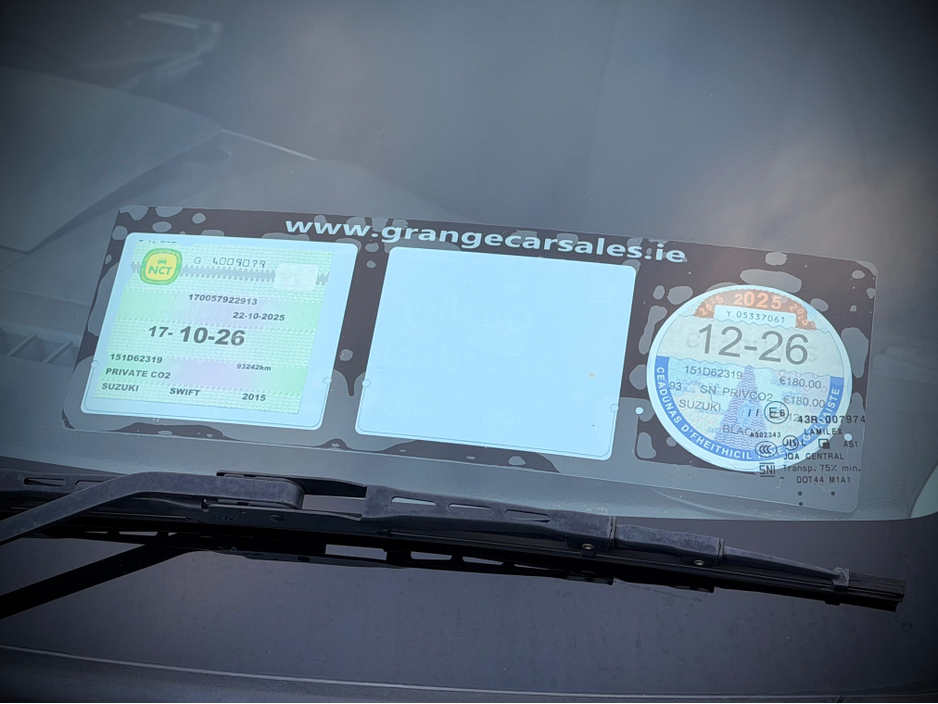 2015 Suzuki Swift 1.2 Petrol Automatic 5dr Hatchback | AA approved | 180e tax | 2 keys | October 2026 nct | December 2026 tax | Sold serviced and valeted with motor history check supplied | Warranty provided. €8,900