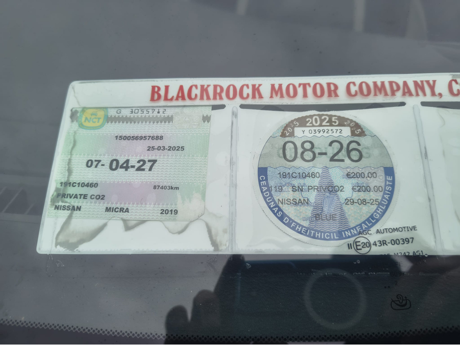 2019 Nissan Micra 1.0 SV MY19 4DR €12,950