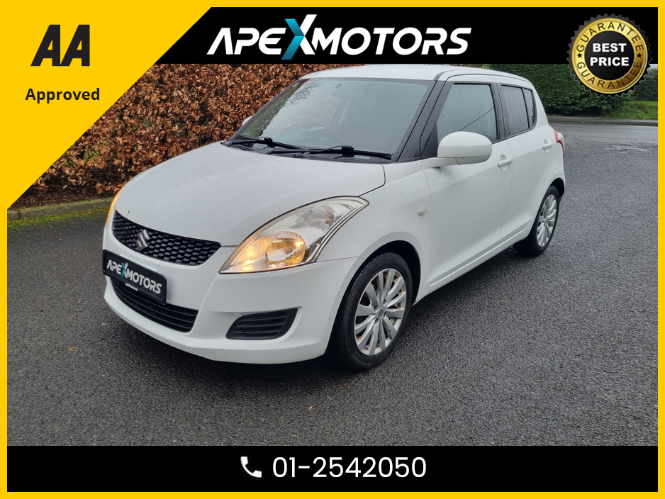 2012 Suzuki Swift 1.2 MANUAL * TOP-SPEC SZ3 * NEW NCT FEB-27 * ONE OWNER FROM NEW * IMMACULATE * 6-STAMPS in SERVICE HISTORY * AA APPROVED * 101 SAFETY CHECKLIST * LOW LOW MILES * CRUISE CONTROL * LOW TAX * 12-MONTH RO €6,949