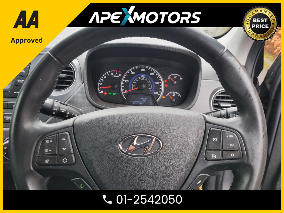 2019 Hyundai i10 FINANCE ARRANGED * 1.2 SE 87PS 5DR * NEW NCT JAN-28 * IMMACULATE * AA APPROVED * 101 SAFETY CHECKLIST * LOW LOW MILES * 2-KEYS * LOW TAX * 12-MONTH ROADSIDE ASSIST * ONE VERY CAREFUL OWNER €9,949