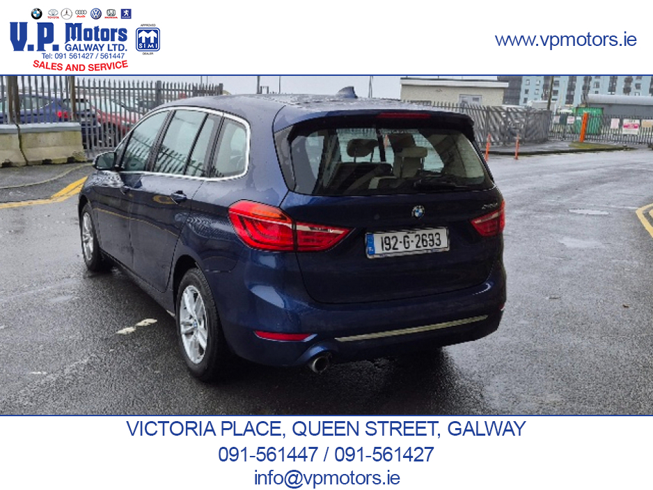 2019 BMW 2 Series Gran Tourer LUXURY EDITION, HUGH SPEC, AUTO, 1 OWNER. €22,850