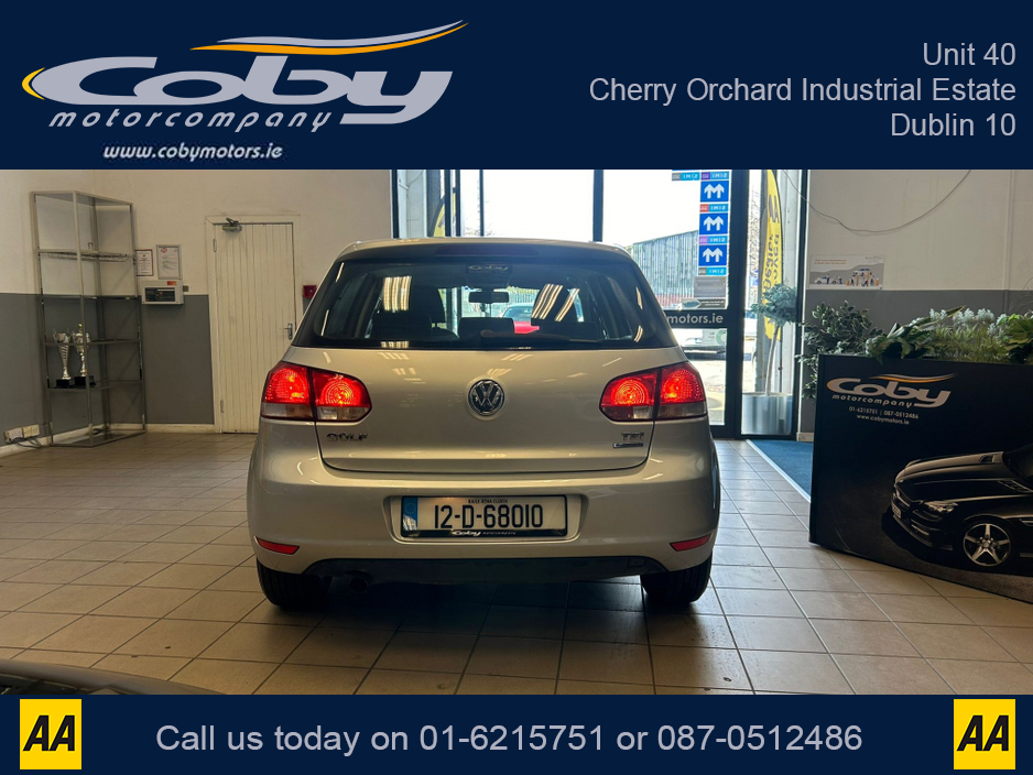 2012 Volkswagen Golf 1.2 5DR Auto. New NCT, 2Keys, Alloy Wheels, Handsfree, Auto Lights/ Wipers, Air Conditioning, USB/AUX, Folding Rear Seats, Electric Windows/Mirrors, Bluetooth and more. €8,450